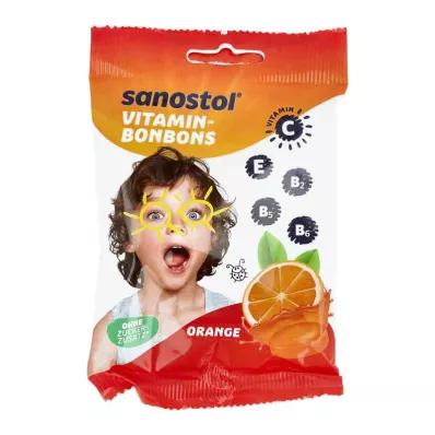 SANOSTOL Caramelos vitamínicos de naranja, 75 g