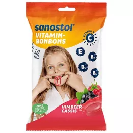 SANOSTOL Caramelos vitamínicos frambuesa-casis, 75 g