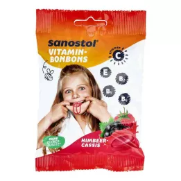 SANOSTOL Caramelos vitamínicos frambuesa-casis, 75 g