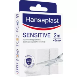 HANSAPLAST Esparadrapo sensible hipoalergénico 6 cmx2 m, 1 ud