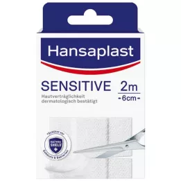 HANSAPLAST Esparadrapo sensible hipoalergénico 6 cmx2 m, 1 ud