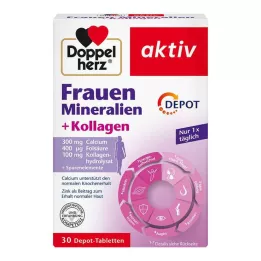 DOPPELHERZ Womens Minerals+Collagen Depot Tbl, 30 uds