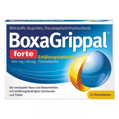BOXAGRIPPAL forte Cold Tab. 400 mg/60 mg FTA, 12 unid