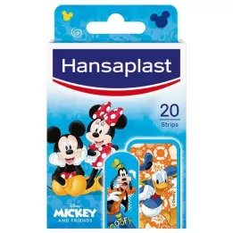 HANSAPLAST Tiras de escayola para niños Mickey & Friends, 20 uds