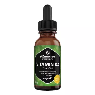 VITAMIN K2 MK7 gotas veganas altamente dosificadas, 50 ml