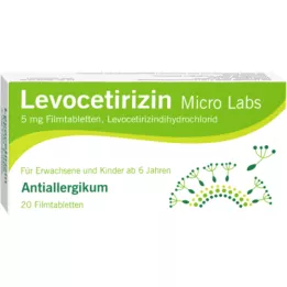 LEVOCETIRIZIN Micro Labs 5 mg comprimidos recubiertos con película, 20 uds