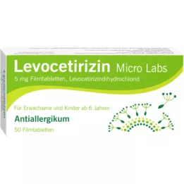 LEVOCETIRIZIN Micro Labs 5 mg comprimidos recubiertos con película, 50 uds