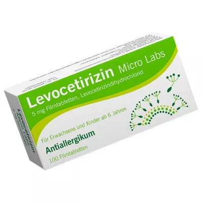 LEVOCETIRIZIN Micro Labs 5 mg comprimidos recubiertos con película, 100 uds LEVOCETIRIZIN Micro Labs 5 mg comprimidos recubiertos con película, 100 uds