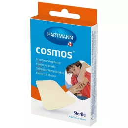 COSMOS Esparadrapo de abrasión 45x65 mm estéril, 4 uds