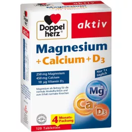DOPPELHERZ Magnesio+Calcio+D3 Comprimidos, 120 Cápsulas
