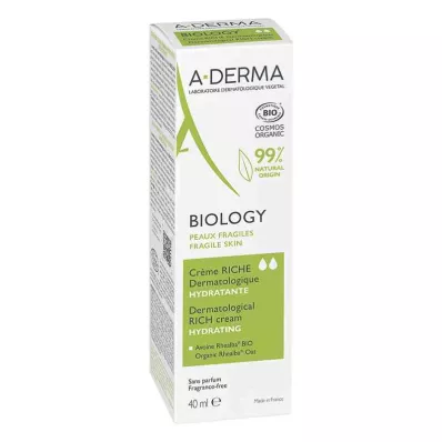 A-Derma Biology crema hidratante rica (40 ml)