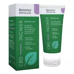 BIONORICA Derma Line Jengibre-CBD Crema de manos, 50 ml