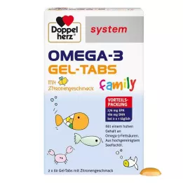 DOPPELHERZ Omega-3 gel tabs family system, 120 uds