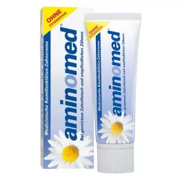 AMINOMED Pasta dentífrica de flores de manzanilla sin dióxido de titanio, 75 ml