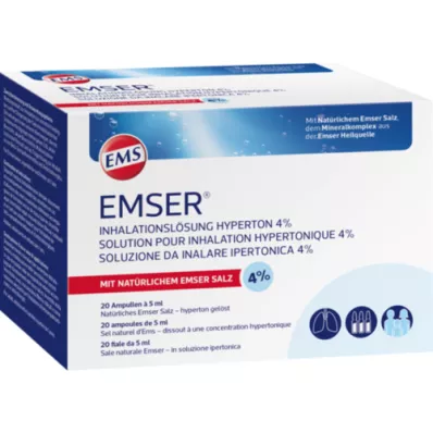 EMSER Solución de inhalación hipertónica 4%, 20X5 ml