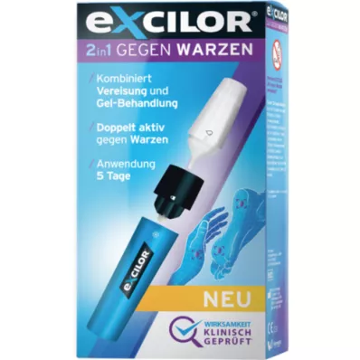 EXCILOR pack combi 2en1 contra las verrugas, 1 p