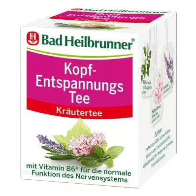 BAD HEILBRUNNER Bolsa de filtro de té Head Relaxation, 8 unidades