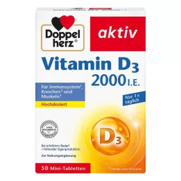 DOPPELHERZ Vitamina D3 2000 U.I. comprimidos, 50 uds