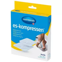 ES-KOMPRESSEN estéril 10x10 cm 8ply 17thread, 5X2 piezas