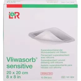 VLIWASORB apósito superabsorbente sensible 20x20 cm, 10 uds