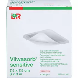 VLIWASORB apósito superabsorbente sensible de 7,5x7,5 cm, 10 uds