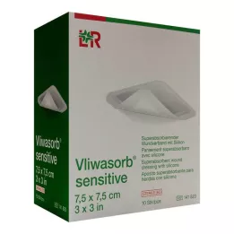 VLIWASORB apósito superabsorbente sensible de 7,5x7,5 cm, 10 uds