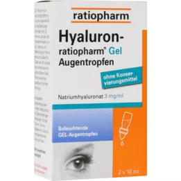 HYALURON-RATIOPHARM Colirio en gel, 2X10 ml