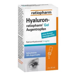 HYALURON-RATIOPHARM Colirio en gel, 2X10 ml