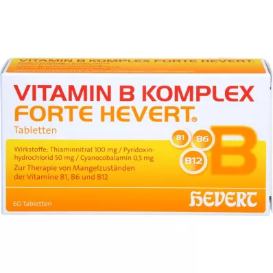 VITAMIN B KOMPLEX comprimidos forte Hevert, 60 uds