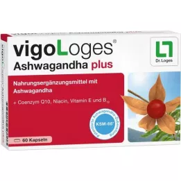 VIGOLOGES Ashwagandha plus cápsulas, 60 uds