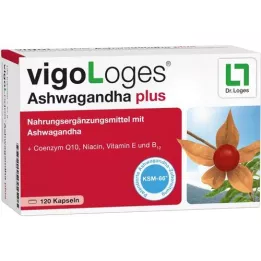 VIGOLOGES Ashwagandha plus cápsulas, 120 uds