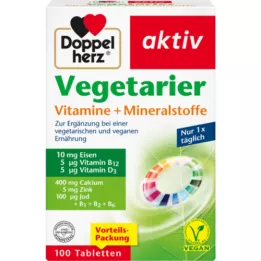 DOPPELHERZ Activo Vegetariano Vitaminas+Minerales, 100 uds
