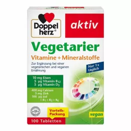 DOPPELHERZ Activo Vegetariano Vitaminas+Minerales, 100 uds