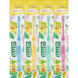 GUM Cepillo de dientes para bebés de 0 a 2 años, 1 ud