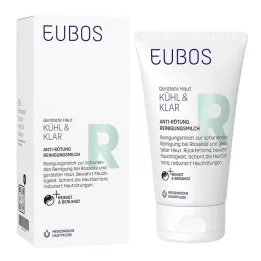 EUBOS KÜHL &amp; KLAR Leche limpiadora antienrojecimiento, 150 ml