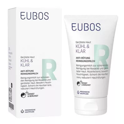 EUBOS KÜHL &amp; KLAR Leche limpiadora antienrojecimiento, 150 ml