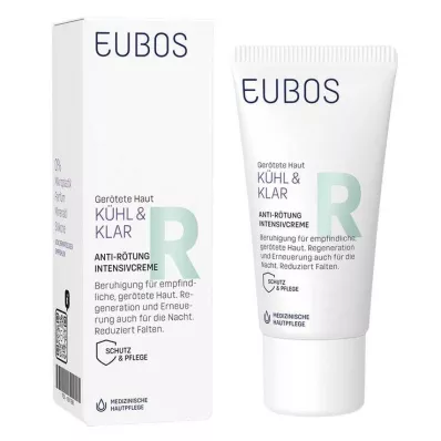 Eubos Kühl &amp; Crema intensiva antirojeces transparente, 30 ml