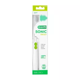 GUM SONIC DAILY Cepillo de dientes sónico blanco, 1 ud