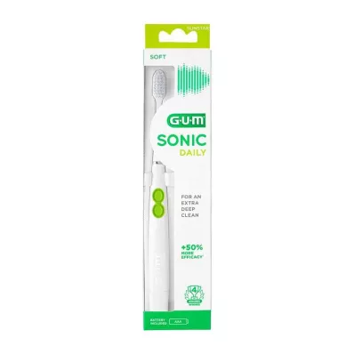 GUM SONIC DAILY Cepillo de dientes sónico blanco, 1 ud