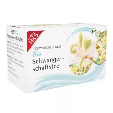 H&amp;S Bolsa de filtro de té ecológico para embarazadas, 20X2 g