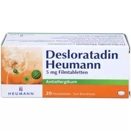 DESLORATADIN Heumann 5 mg comprimidos recubiertos con película, 20 uds