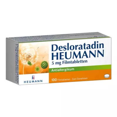 Desloratadina HEUMANN 5 mg comprimidos recubiertos con película, 100 st