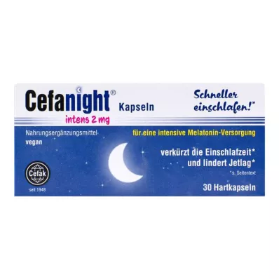 CEFANIGHT cápsulas duras intensivas de 2 mg, 30 unidades