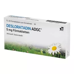 Desloratadina-ADGC 5 mg comprimidos recubiertos con película, 20 piezas