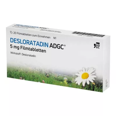 Desloratadina-ADGC 5 mg comprimidos recubiertos con película, 20 piezas