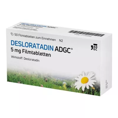 Desloratadina-ADGC 5 mg comprimidos recubiertos con película, 50 piezas