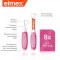 ELMEX Cepillos interdentales ISO tamaño 0 0,4 mm rosa, 8 uds