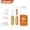 ELMEX Cepillos interdentales ISO tamaño 1 0,45 mm naranja, 8 uds