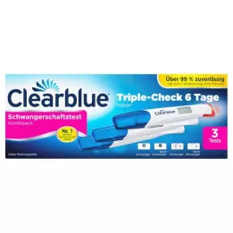 CLEARBLUE Embarazo TripleCheck ultratemprano, 3 uds