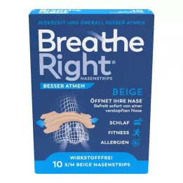 BESSER Tapón nasal Breathe Breathe Right beige normal, 10 uds